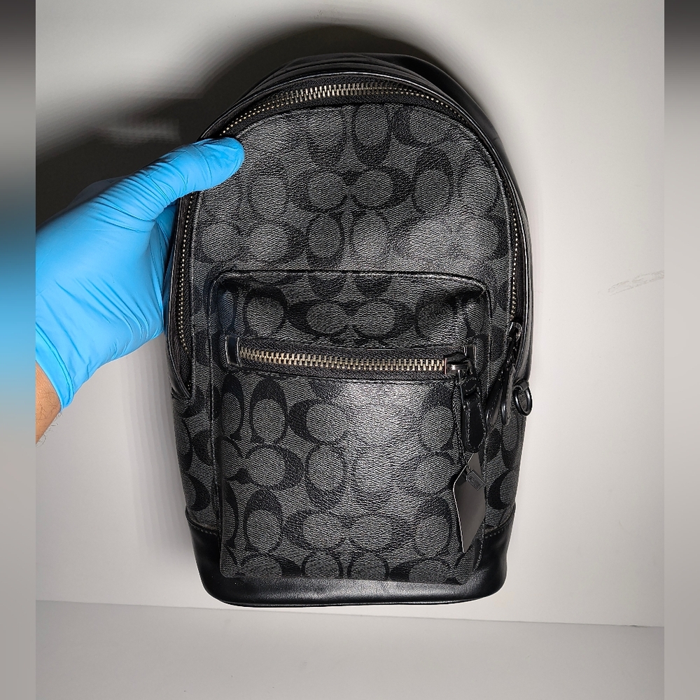 Charcoal & Black Coach Black Men's Backpack